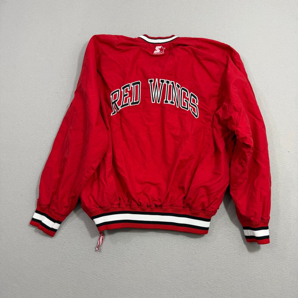 Vintage Detroit Red Wings Windbreaker Pullover Men's Large Red NHL Hockey 90s - Picture 7 of 9